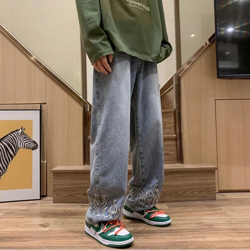 Y2K Flame Jeans